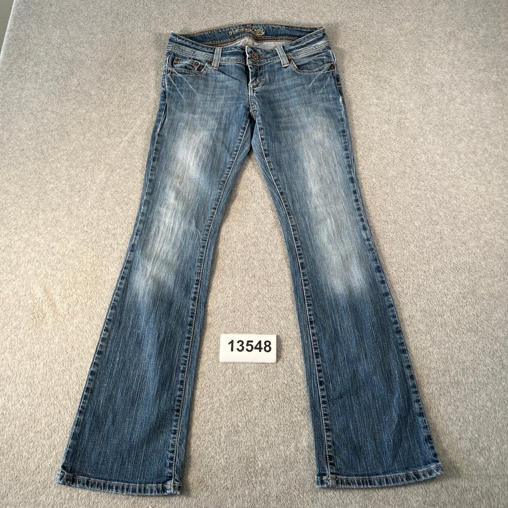 American Eagle Outfitters Bootcut Jeans Womens 4 Blue Denim Medium Wash Outdoor